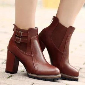 New martin boots with high zipper boots